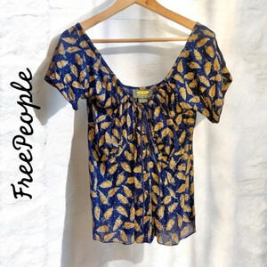 Vintage Free People Peasant Top